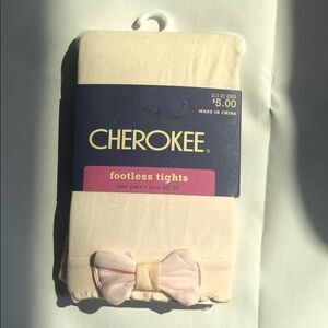 🍭6/$30 NWT Cherokee pale pink footless tights 4-5
